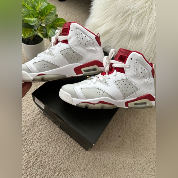 Nike Air Jordan 6 Retro Red White & Platinum - Picture 5 of 13